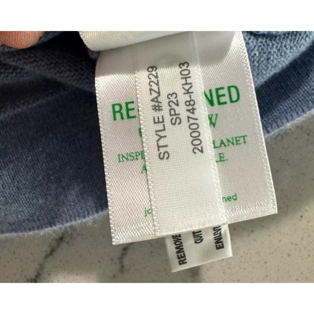 J.Crew Mens XL Heather Blue 100% Cotton Crewneck Pullover Sweater Preppy Casual
